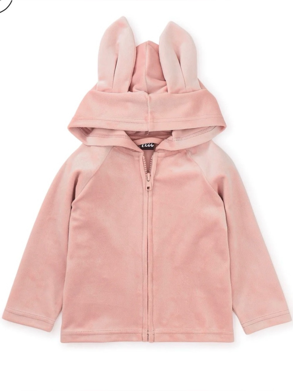 Tea Collection Bunny Ear Velour Hoodie 2T